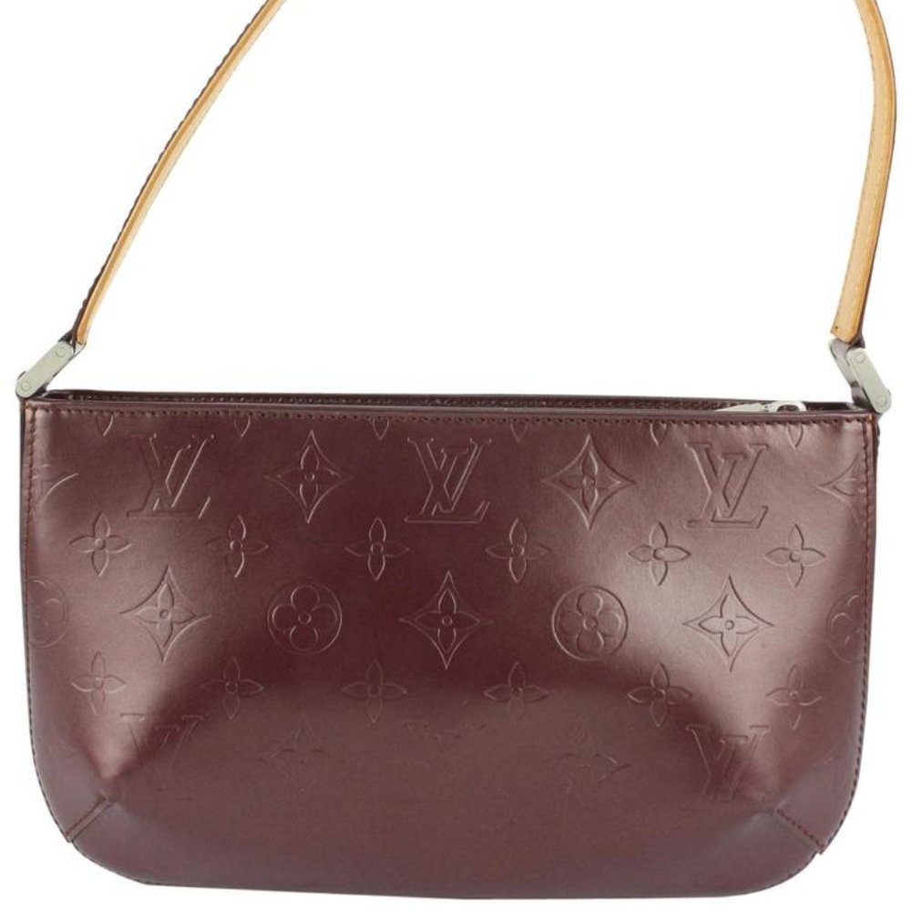 Louis Vuitton Bordeaux Monogram Vernis Mat Fowler Pochette Accessoires Pouch 927